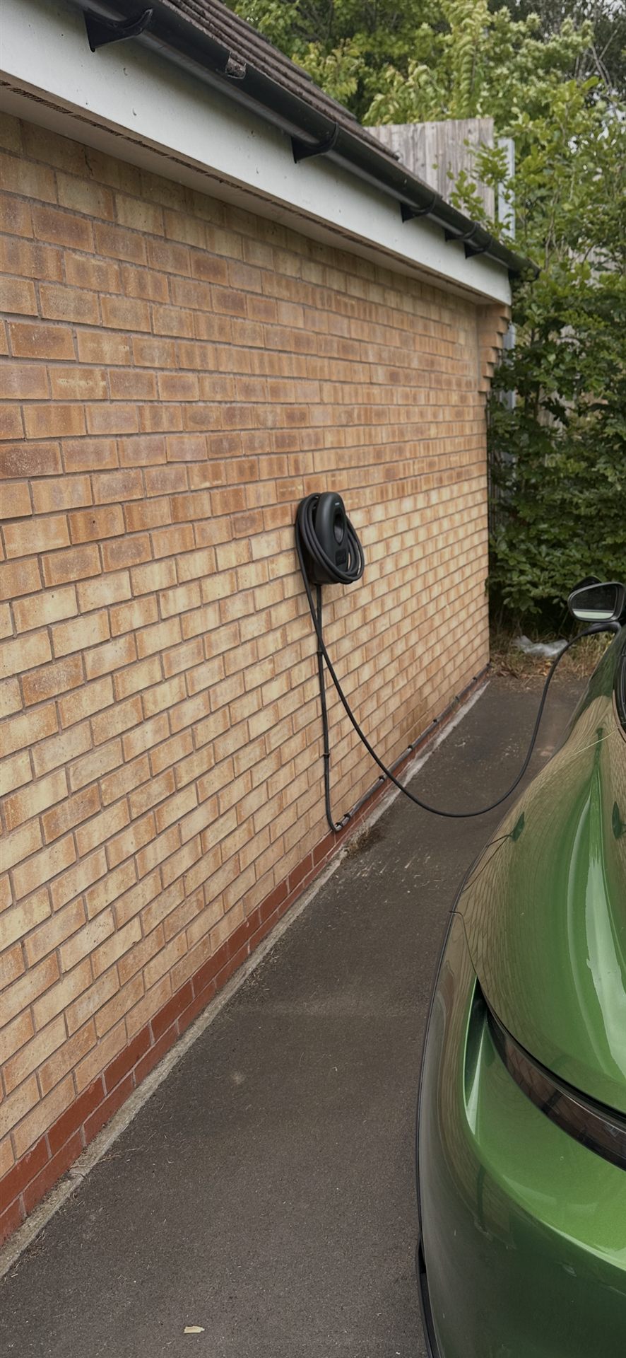 EV charger installation on a domestic property