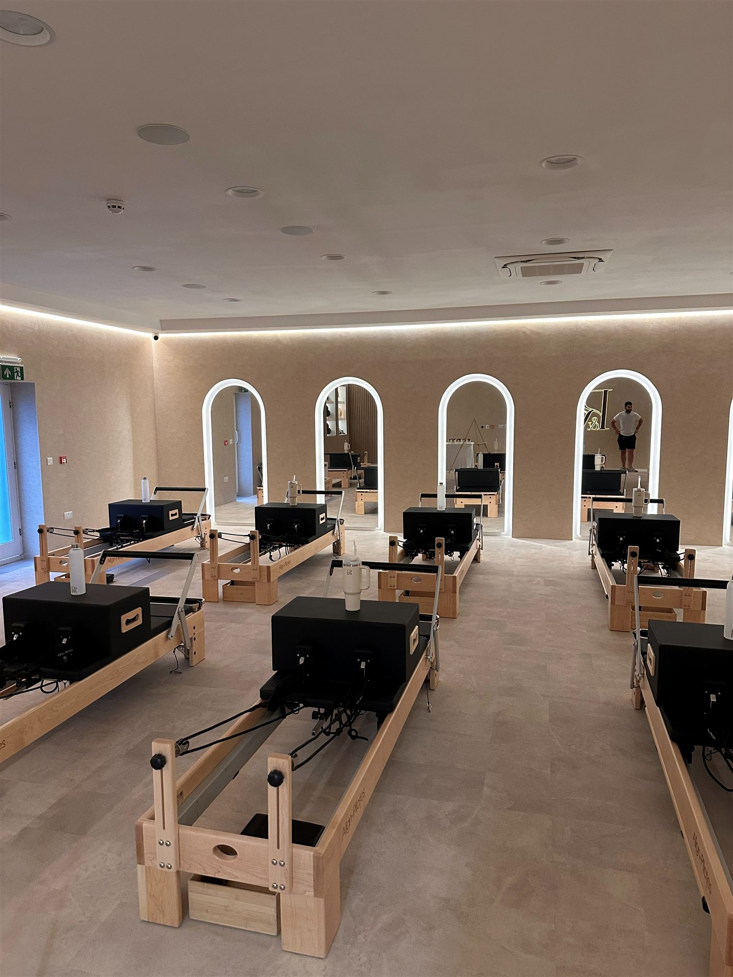 Finished pilates studio at Reform and Revive fit-out